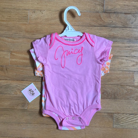 Juicy Couture set of 3 baby onesie’s - Picture 2 of 6